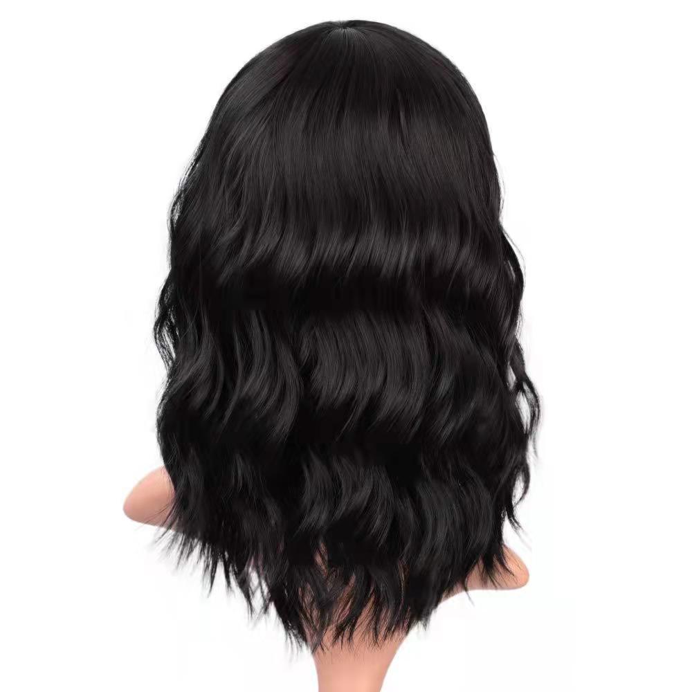 Wig Women's Short Hair Natural Full Head Cover Small Waves