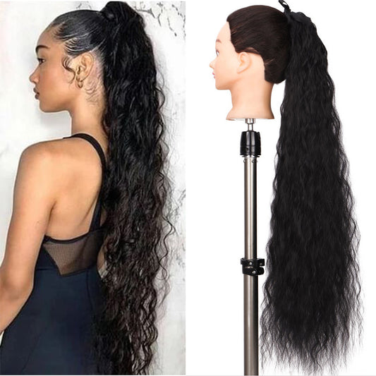 Europe And America 32 Inch Long Ponytail Wig