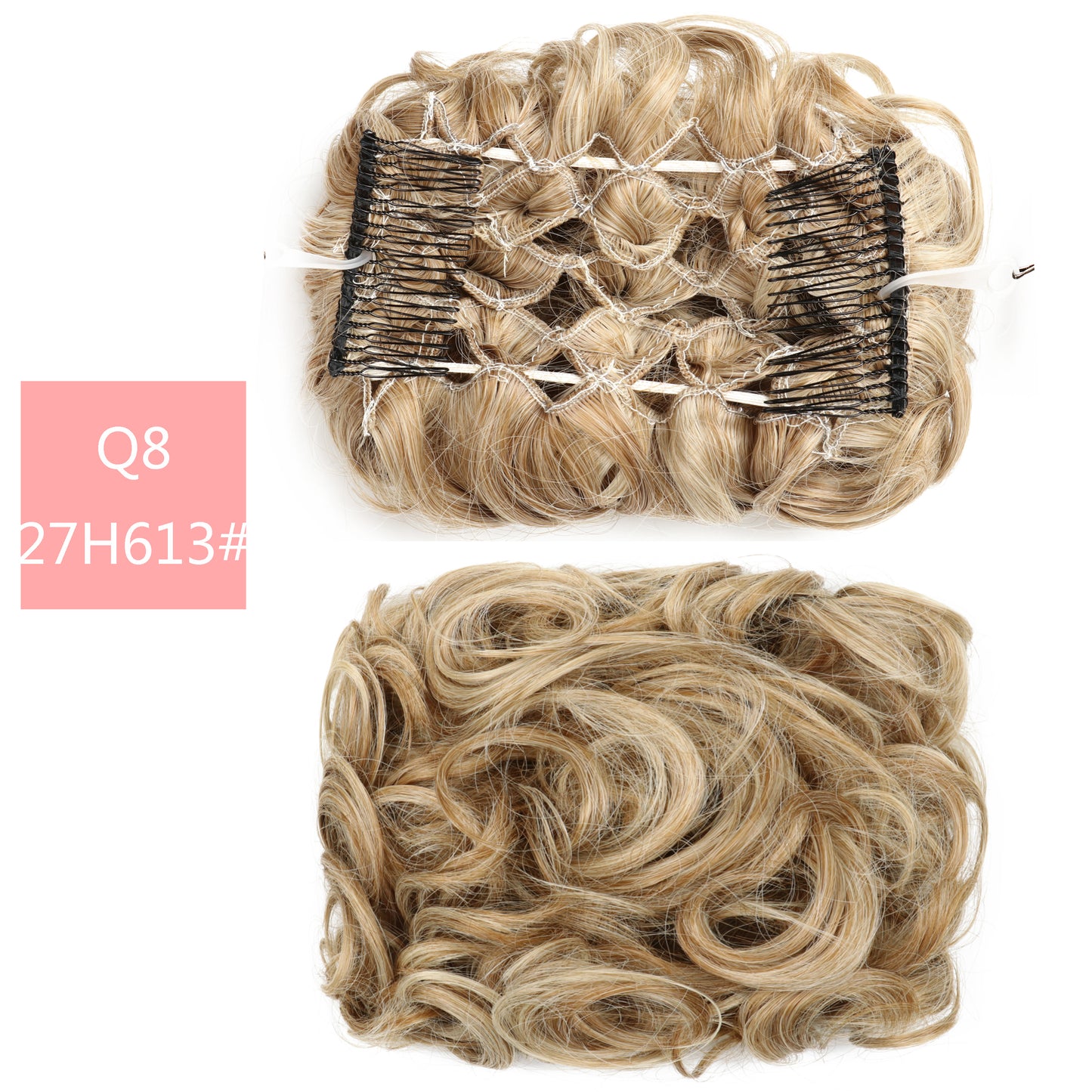 Hair Wig Bun Head Simulates Chemical Fiber High Temperature Silk Hair