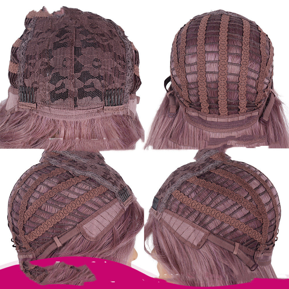 Split Air Bangs European And American Chemical Fiber Wig Headgear