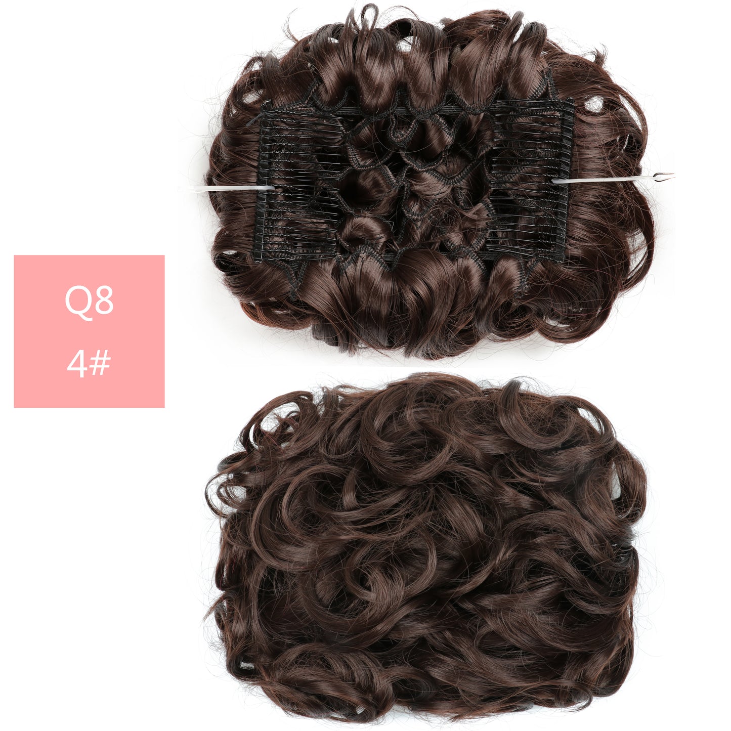 Hair Wig Bun Head Simulates Chemical Fiber High Temperature Silk Hair