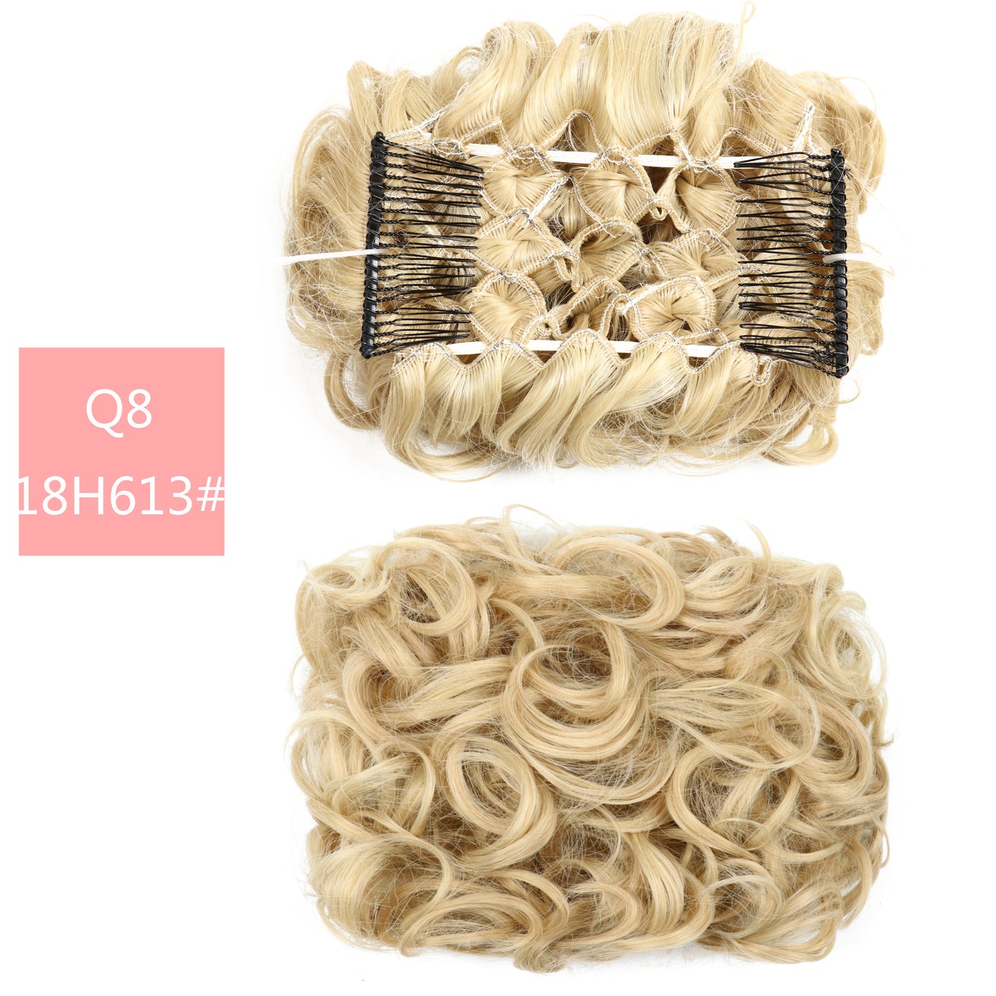 Hair Wig Bun Head Simulates Chemical Fiber High Temperature Silk Hair