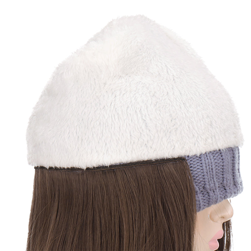 Women's Bear Knitted Hat And Wig