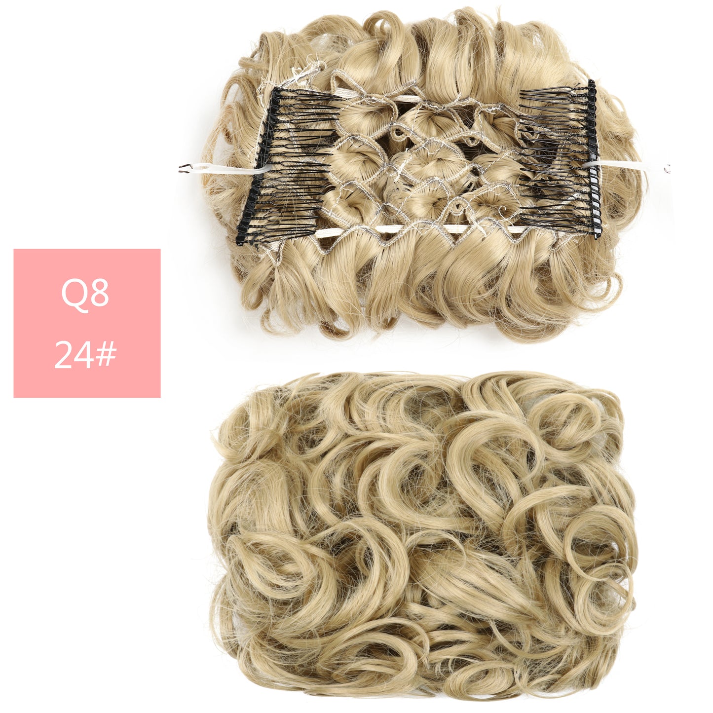 Hair Wig Bun Head Simulates Chemical Fiber High Temperature Silk Hair