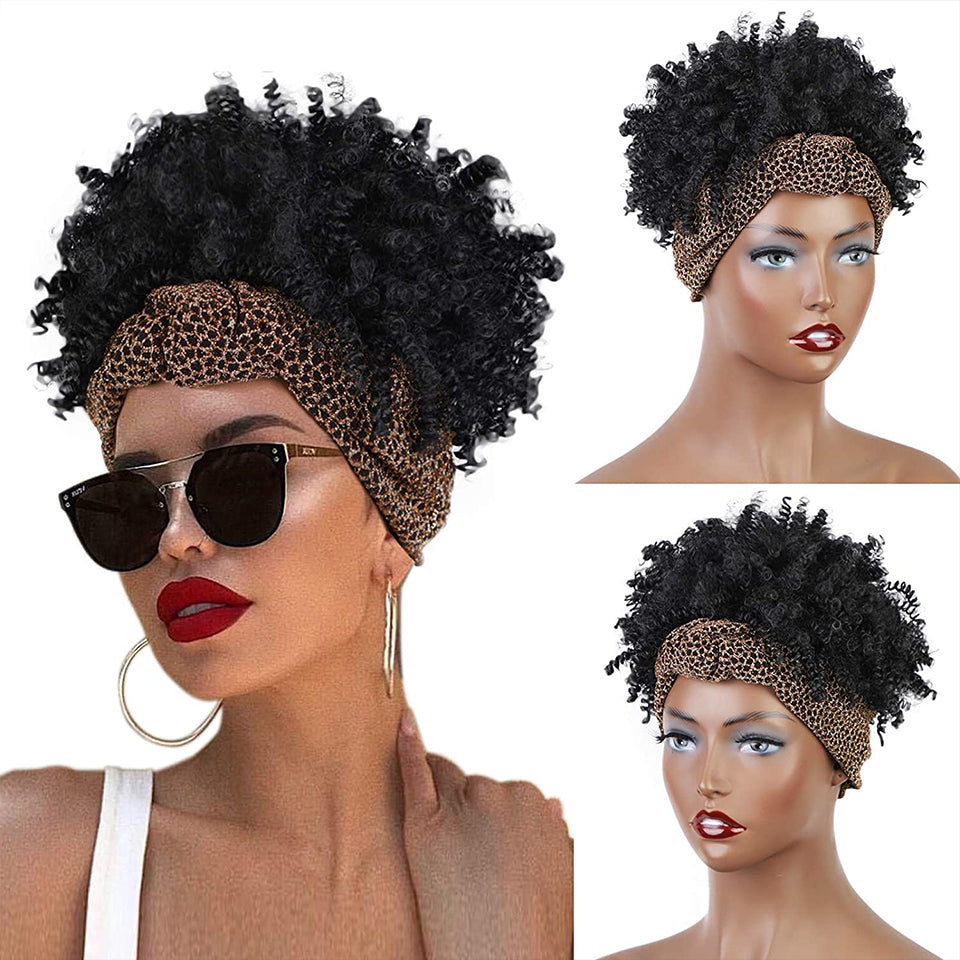 African Hair Bag Hair Band Turban Chemical Fiber Wig Headgear