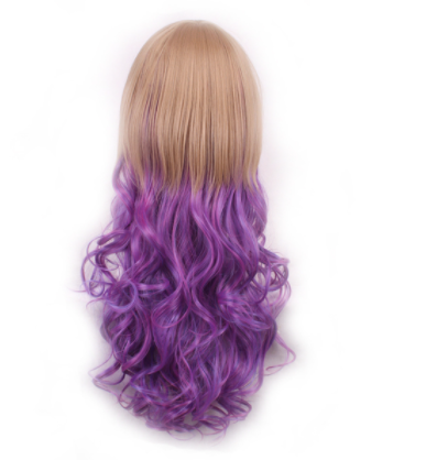 Big Wavy Curly Hair Multicolor Cosplay Wig