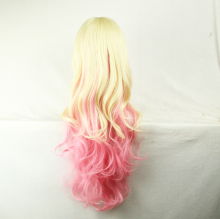 Big Wavy Curly Hair Multicolor Cosplay Wig