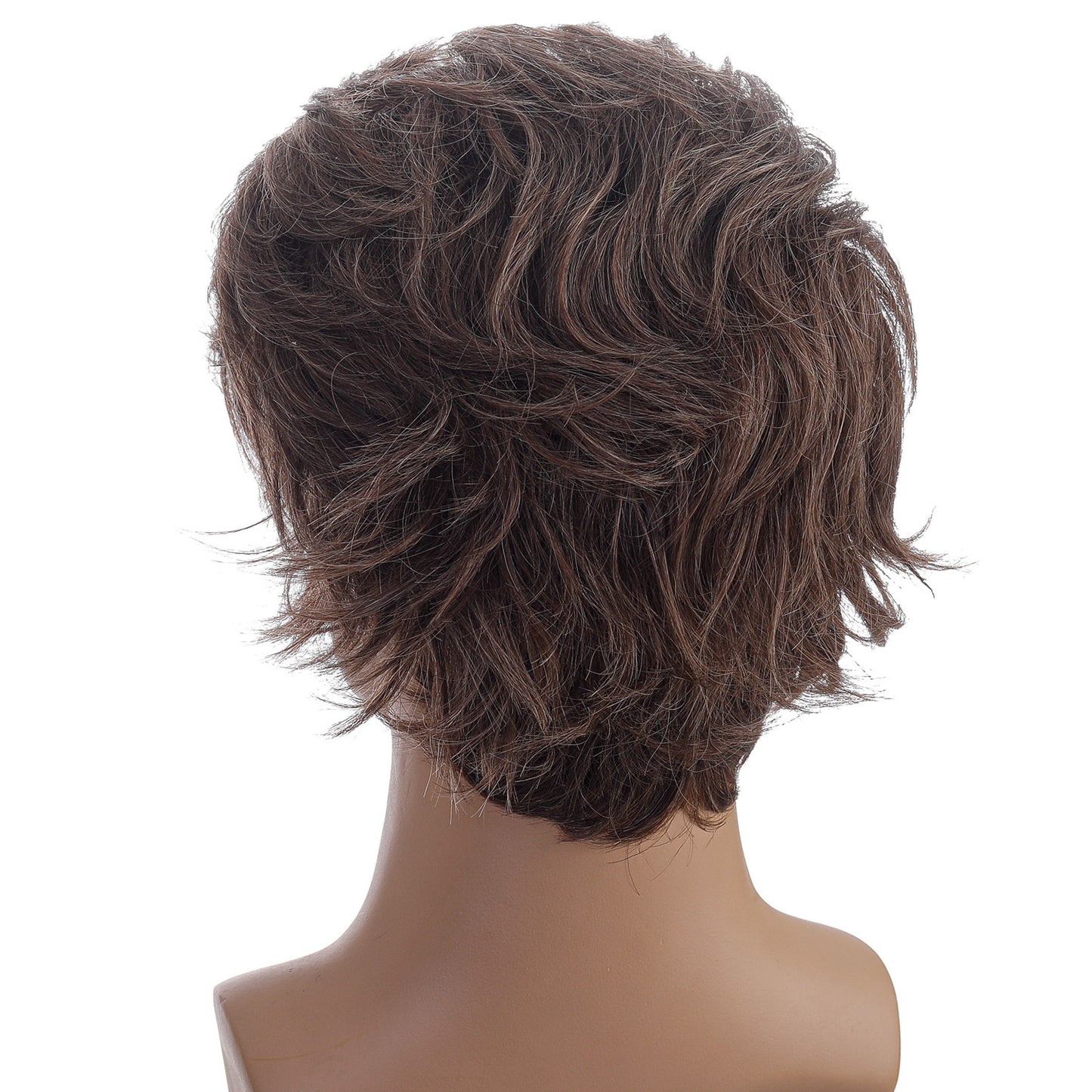 Short Curly Hair Head Set Synthetic Fiber High Temperature Silk