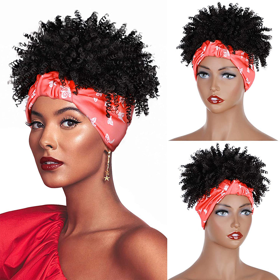 African Hair Bag Hair Band Turban Chemical Fiber Wig Headgear