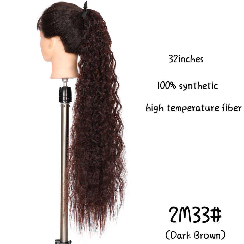 Europe And America 32 Inch Long Ponytail Wig