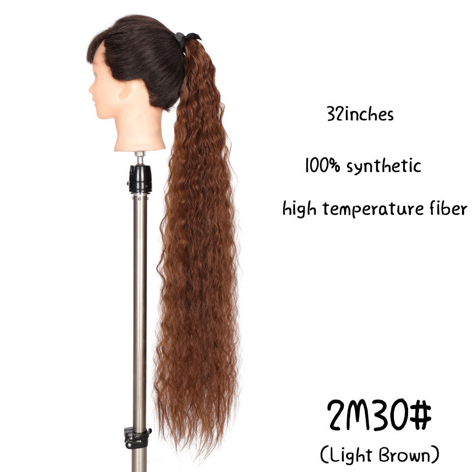 Europe And America 32 Inch Long Ponytail Wig