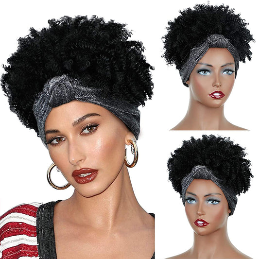 African Hair Bag Hair Band Turban Chemical Fiber Wig Headgear