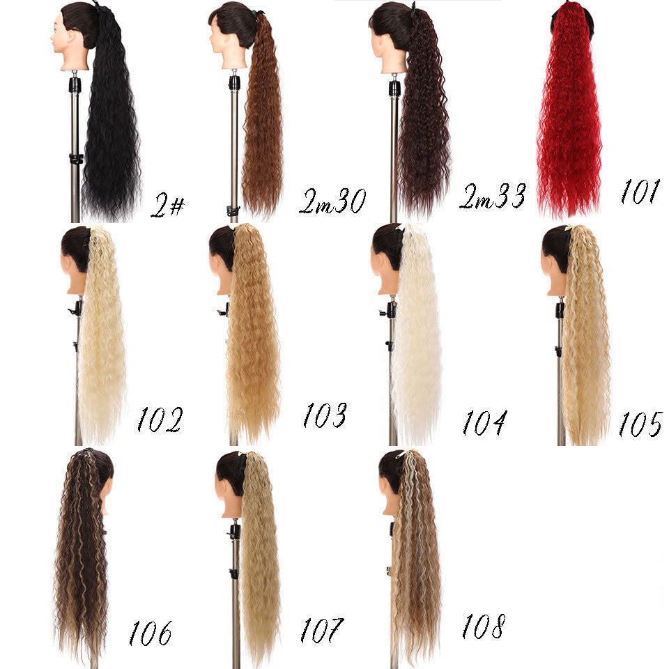 Europe And America 32 Inch Long Ponytail Wig