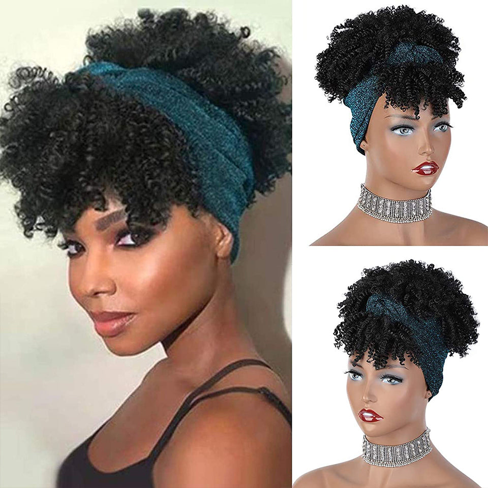 African Hair Bag Hair Band Turban Chemical Fiber Wig Headgear