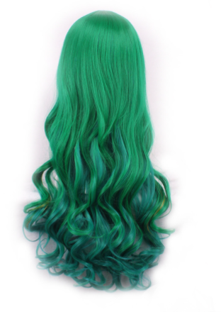 Big Wavy Curly Hair Multicolor Cosplay Wig