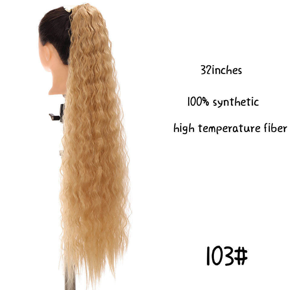 Europe And America 32 Inch Long Ponytail Wig